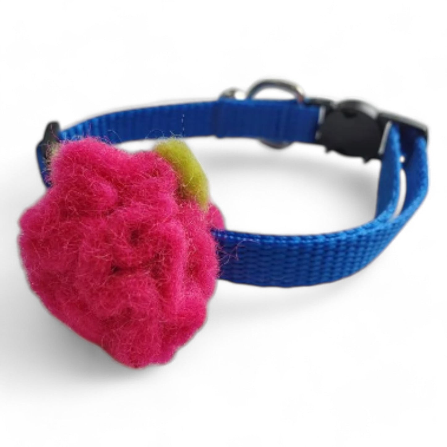Cute Soft Cat Bow Neckwear Slide on Accessory - Cat Collar Bow Tie / Rose flower / Handmade / Soft Felt New Zealand Lambs Wool / Kitten Cat