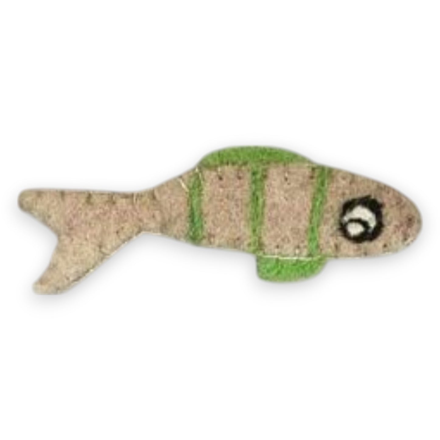 Eco-Friendly Sardine Catnip Felt Fish Toy by Tiga Toys – Handmade, organic catnip, 100% New Zealand wool. Choose from Blue, Green, Pink, or Yellow.