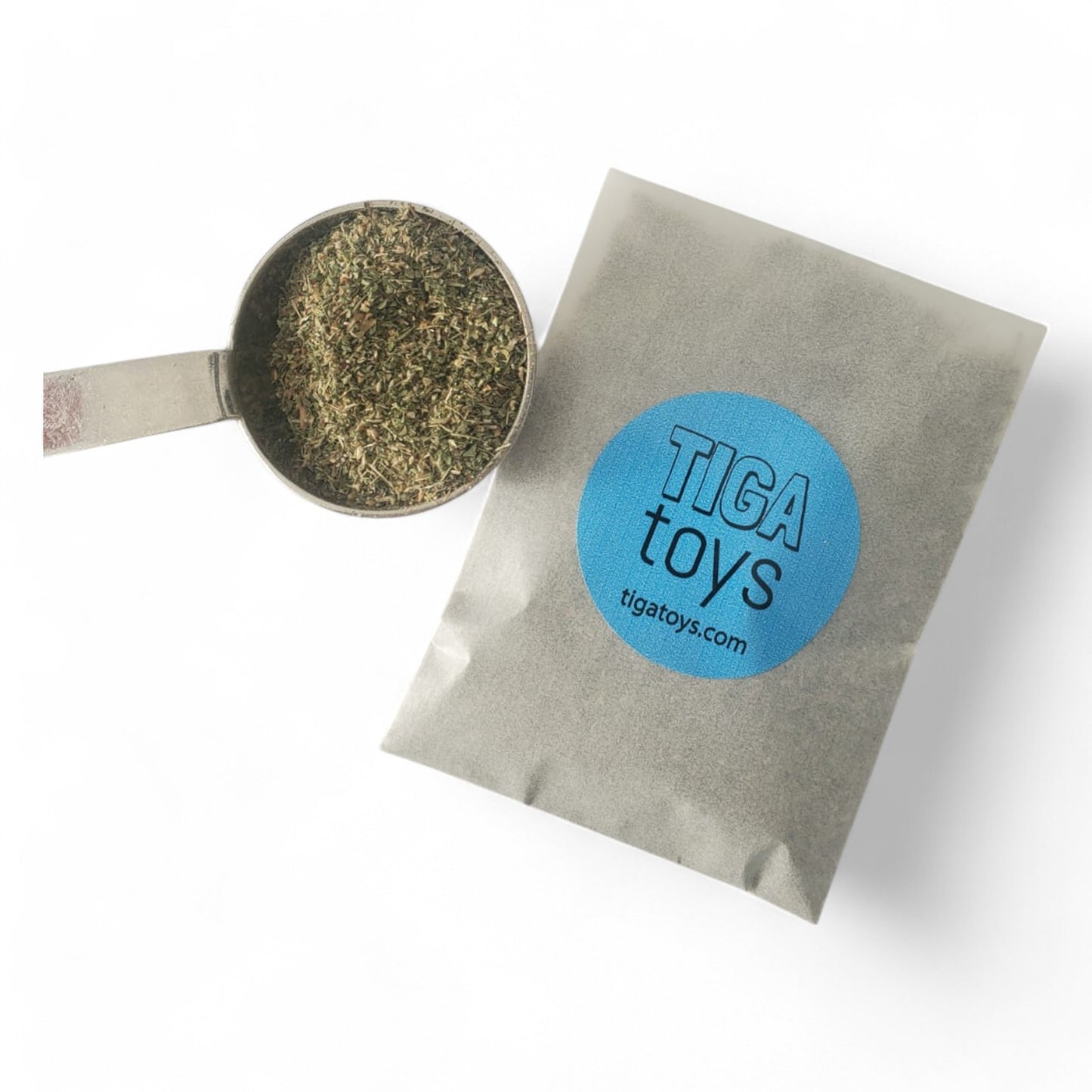 Potent Cat nip - fine cat nip 5g or 10g glassine eco recyclable packet or resealable plastic bag.