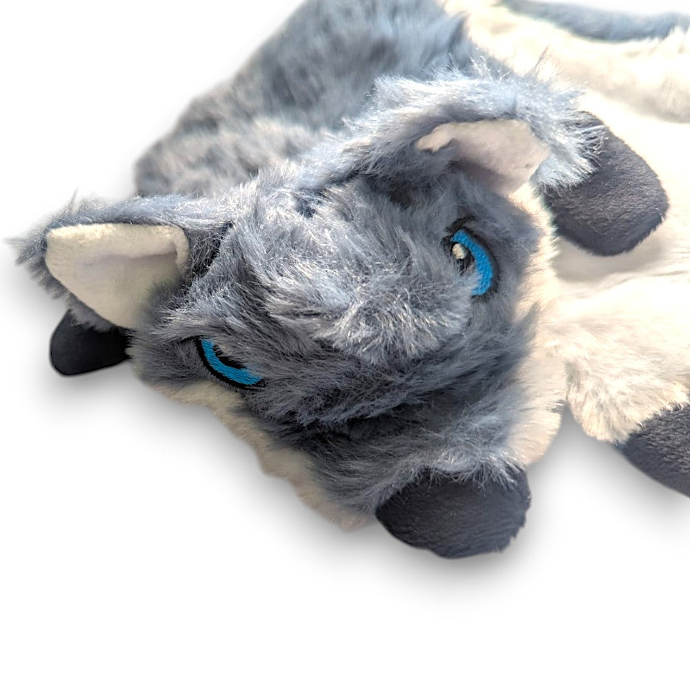 Fox dog toy for fetch, tug and interactive play with small dogs