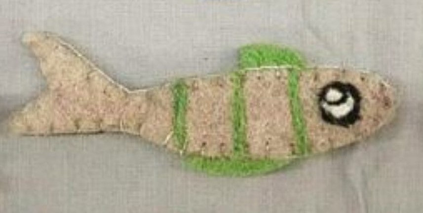 Cat Toy Catnip Sardine Felt Fish - Handmade │by Tiga Toys